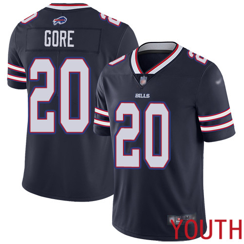 Youth Buffalo Bills 20 Frank Gore Limited Navy Blue Inverted Legend NFL Jersey